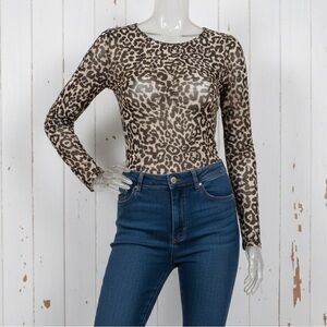 🛍️BUNDLE ONLY ITEM🛍️Leopard Print Long Sleeve Top L